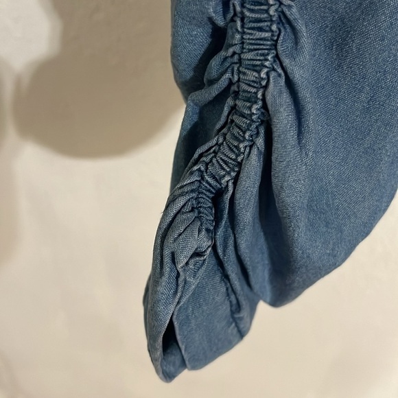 Thread and supply jogger, rouge, ankle XS elastic comfort lagan Chambrey blue - Picture 6 of 6